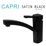 MISCELATORE MONOCOMANDO CAPRI SATIN BLACK CON INTERRUTTORE