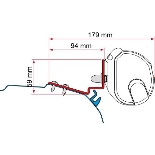 STAFFE PER F35 NEW ADAPTER DEEP BLACK FORD CUSTOM CAPCOAST L1 CAPLAND CAPLIFE L2 98655R027