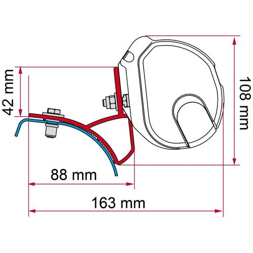 STAFFE PER F35 NEW ADAPTER DEEP BLACK TRAFIC/VIVARO 98655R893