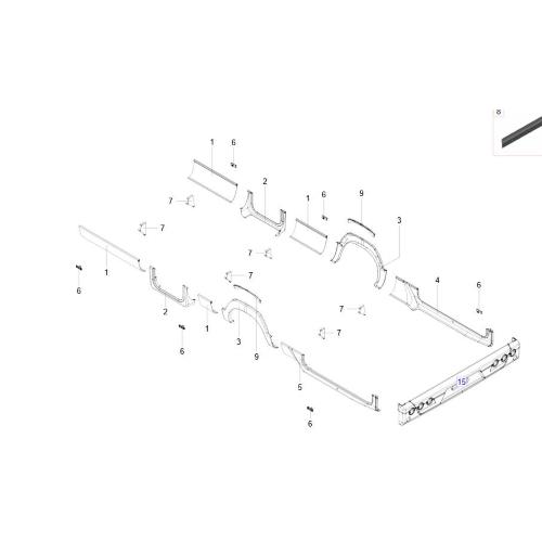 BANDELLA CORNICE SOTTO PORTA INGRESSO ROLLER TEAM  KRONOS 
