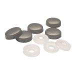 TAPPO COPRIVITI CON BASETTA GRIGIO SCURO 12MM