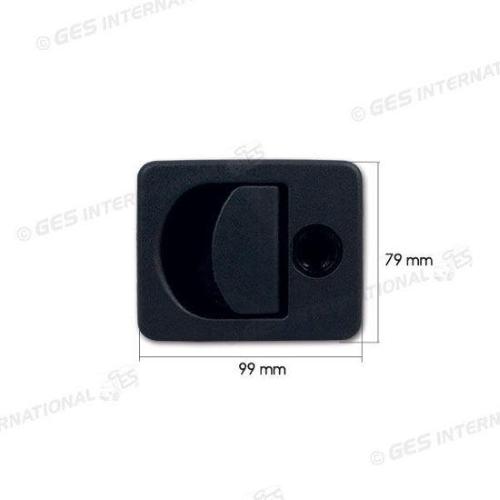 SERRATURA PER PORTELLONE NERA KUBUS 24/35MM