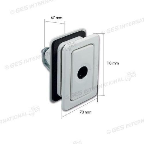 SERRATURA PORTELLONE QUADRO BIANCA PER ROTORI ZADI/STS
