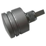 MANIGLIA POMOLO PER SERRATURA  Ø 35 RAL9006 C/DISTANZIALE 