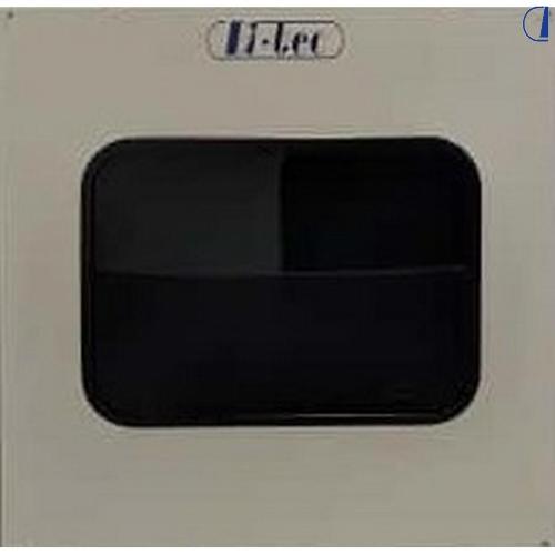 FINESTRA A COMPASSO NERA CURVA D-TEC 700X510 COMPLETA DI OSCURANTE ZANZARIERA