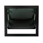 FINESTRA A COMPASSO NERA D-TEC 1000X500 COMPLETA DI OSCURANTE ZANZARIERA