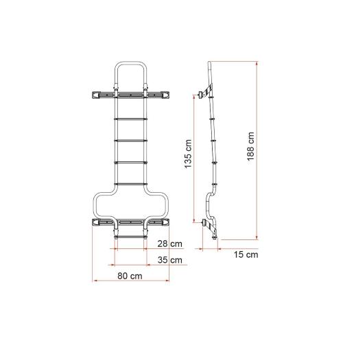 SCALETTA ESTERNA DELUXE DJ 02426-09B