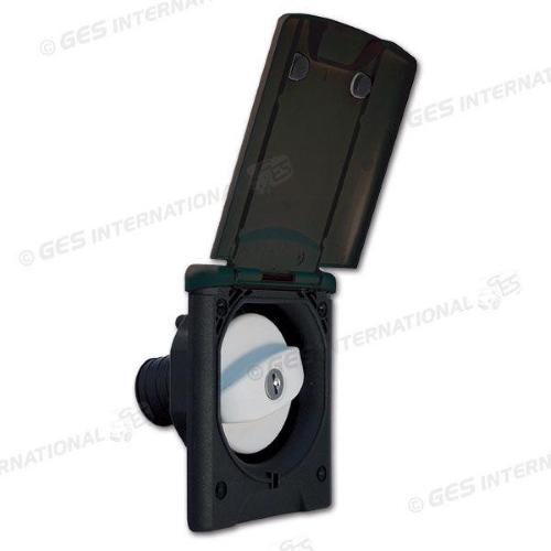 BOCCHETTONE CARICO ACQUA COMPLETO C/COPERCHIO NERO