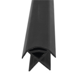 PROFILO IN PVC ANGOLARE PER PANNELLI DA 15MM GRIGIO SCURO 2200MM