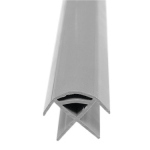 PROFILO IN PVC ANGOLARE PER PANNELLI DA 15MM GRIGIO CHIARO 2200MM