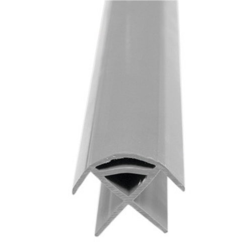 PROFILO IN PVC ANGOLARE PER PANNELLI DA 15MM GRIGIO CHIARO 2200MM