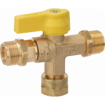 SCAMBIATORE MANUALE PER DUE BOMBOLE ATTACCO F 20X1.5 + 2X M 20X1.5