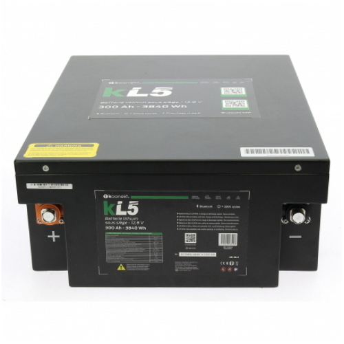 BATTERIA LITIO LiFePo4 PER SERVIZI 300A KOONECT KL5 CON BMS INTEGRATO E CONNESSIONE BLUETOOTH