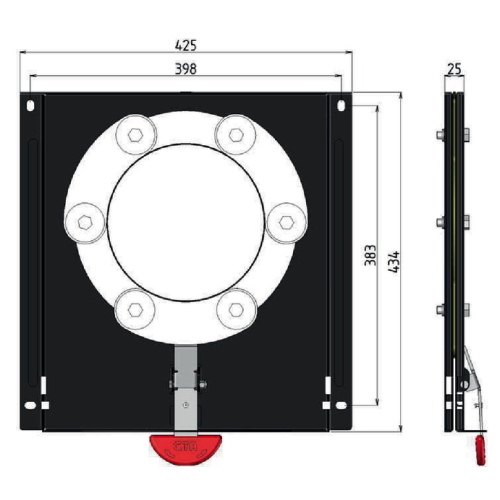 PIASTRA GIREVOLE DX SX PER VW T5/T6 DAL 2003 AL 2023