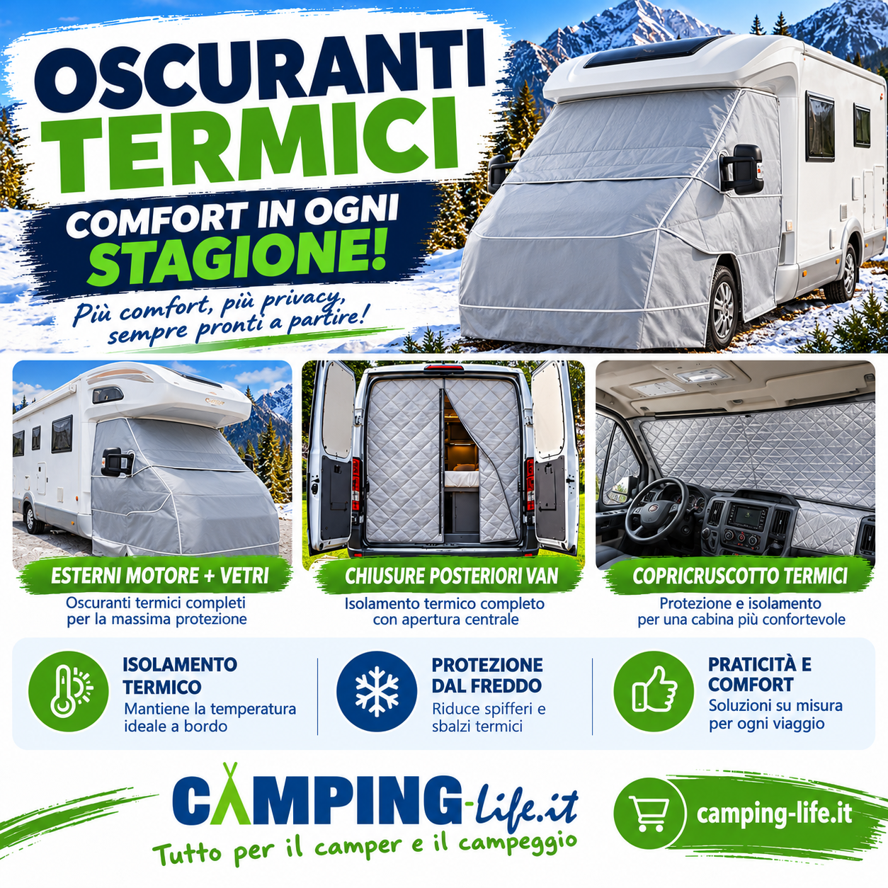 Oscuranti Termici Camper e Van