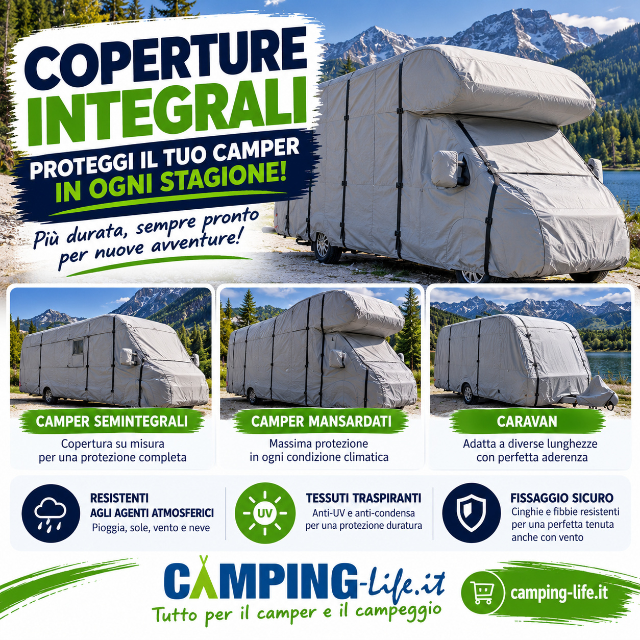 Coperture Integrali Camper Caravan