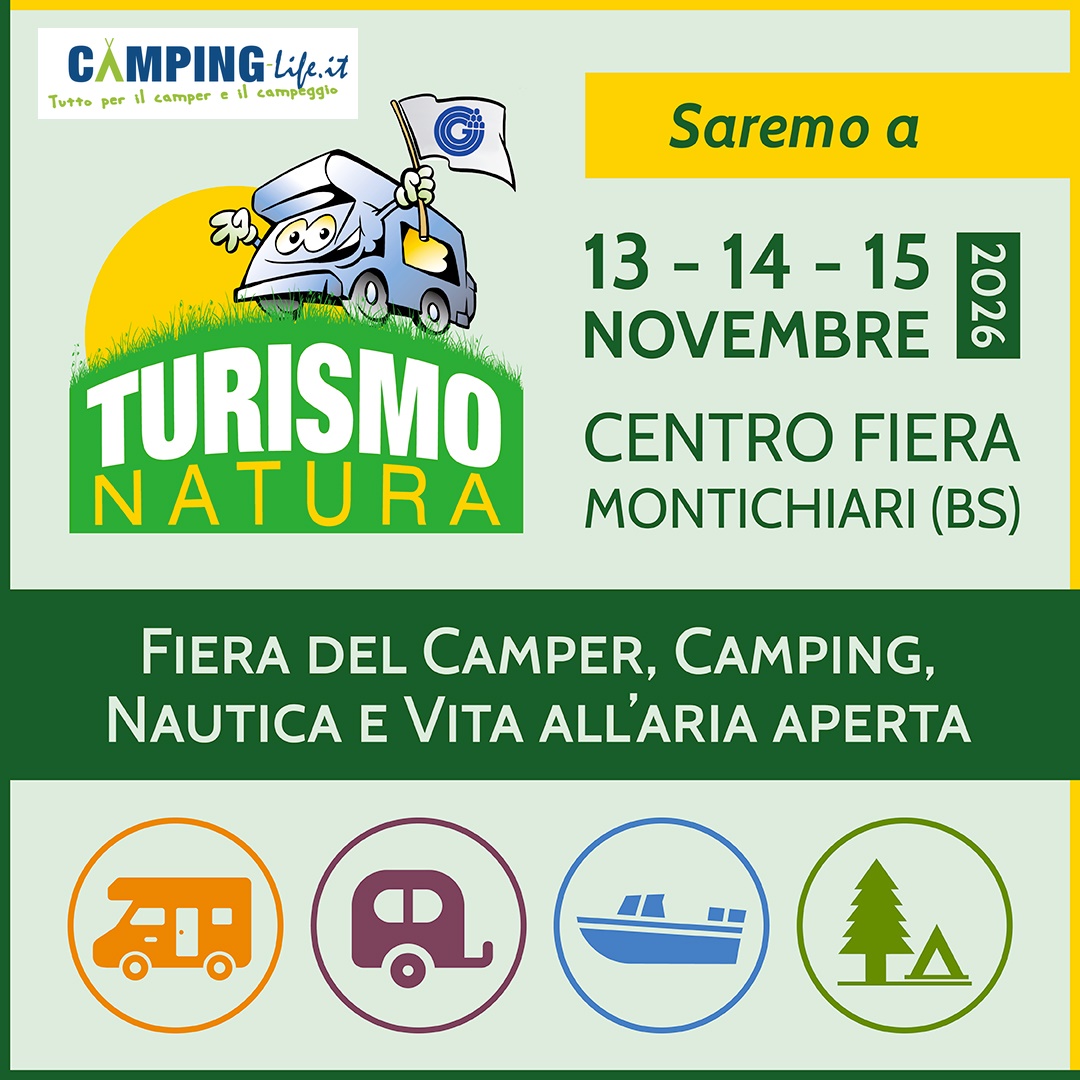 Dal 13 al 15 Novembre saremo a Turismo Nautura, presso il Centro Fiera del Garda a Montichiari